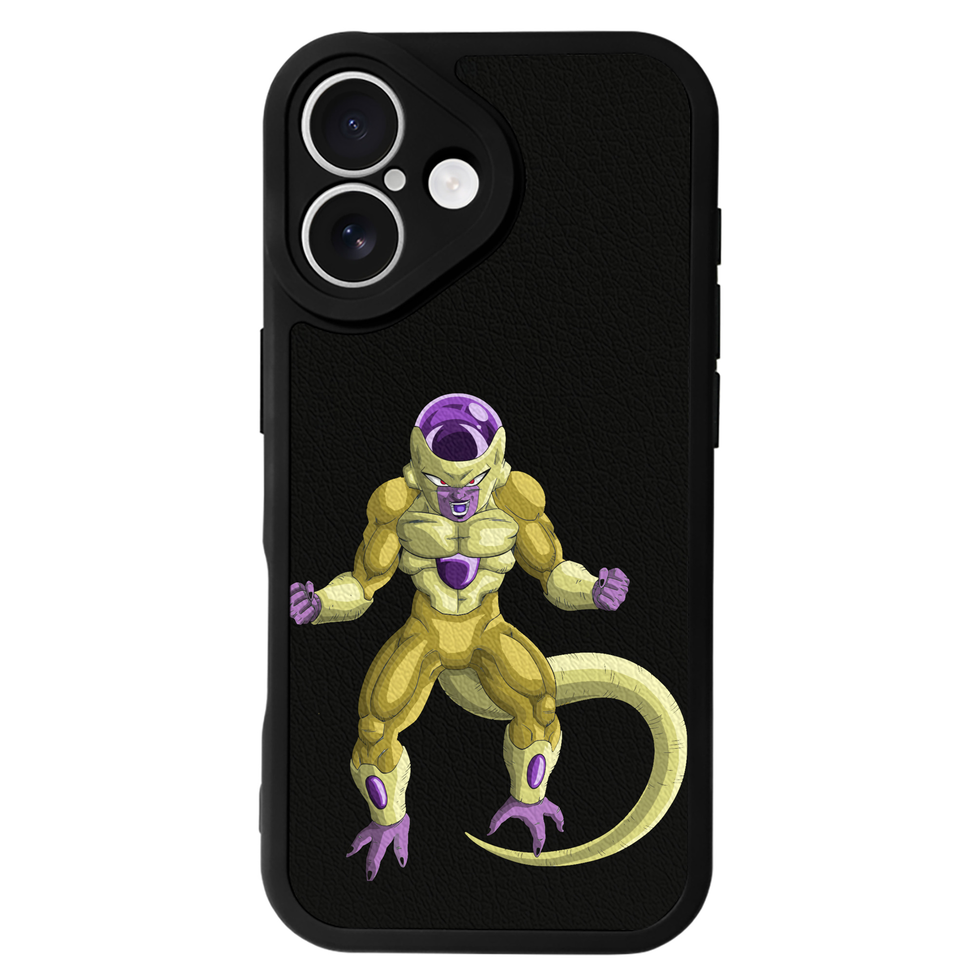 （画像用） ドラゴンボール フリーザ DRAGON BALL Frieza 【iPhone 16シリーズ対応】シリコンスマホケース（レザー調） 材質：シリコン